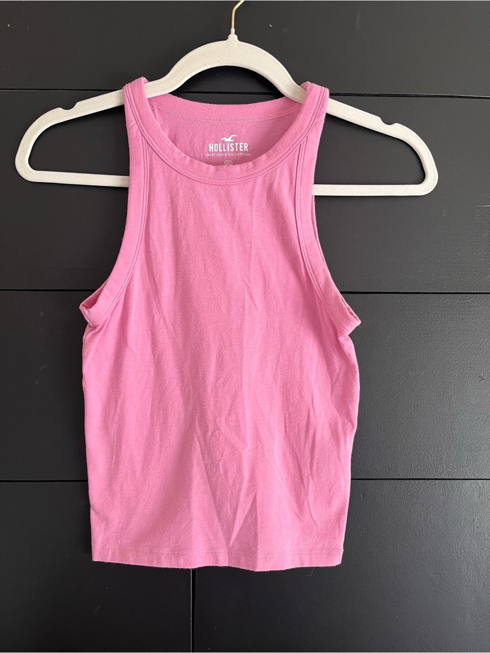 HOLLISTER Must Have Collection Pink T-Shirt Tank Top Women’s Sz XS EUC